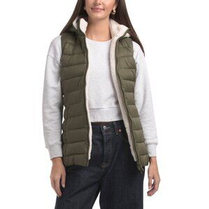 SAVE THE DUCK Dusty Olive Norah Hooded Vest